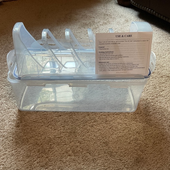 LocknLock Rectangle Bread Keeper Container NWOT - Picture 2 of 6